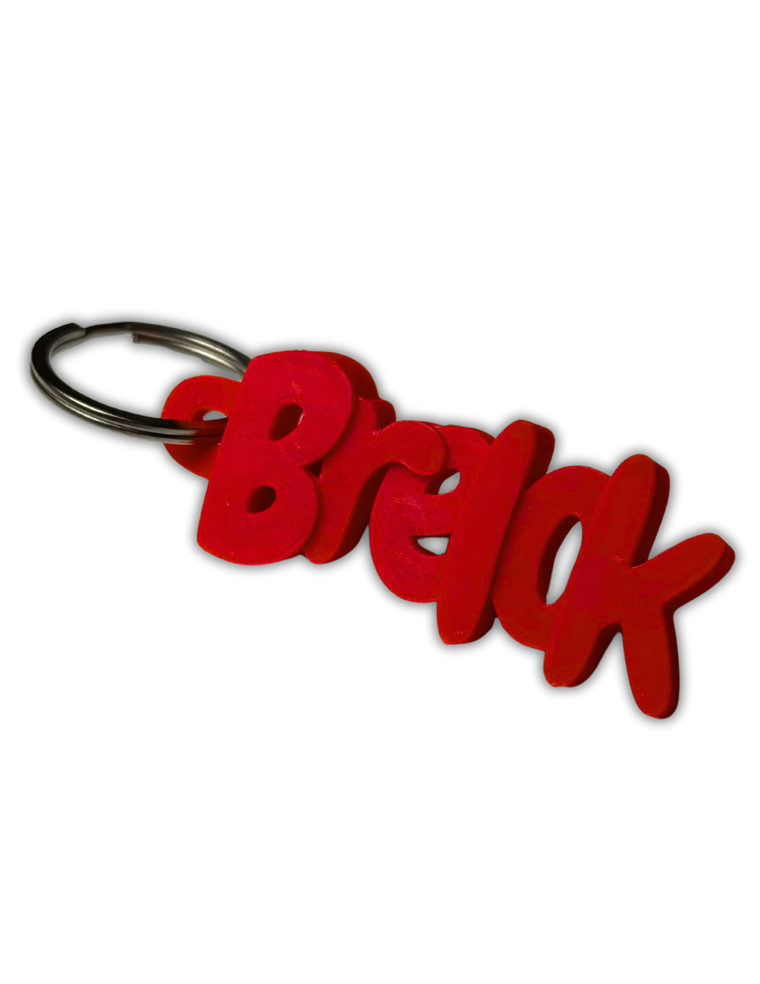 brelok z własnym tekstem