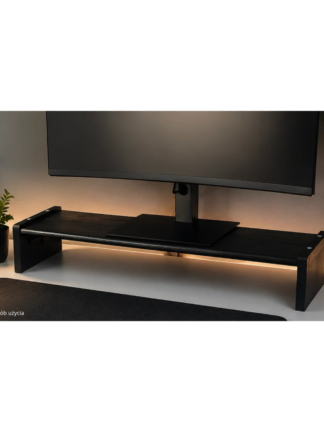 podstawka pod monitor wenge drewniana